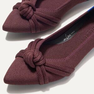 🆕 Rothy’s The Knot Point II Maroon Casual Flats Office Career Work Comfort $165